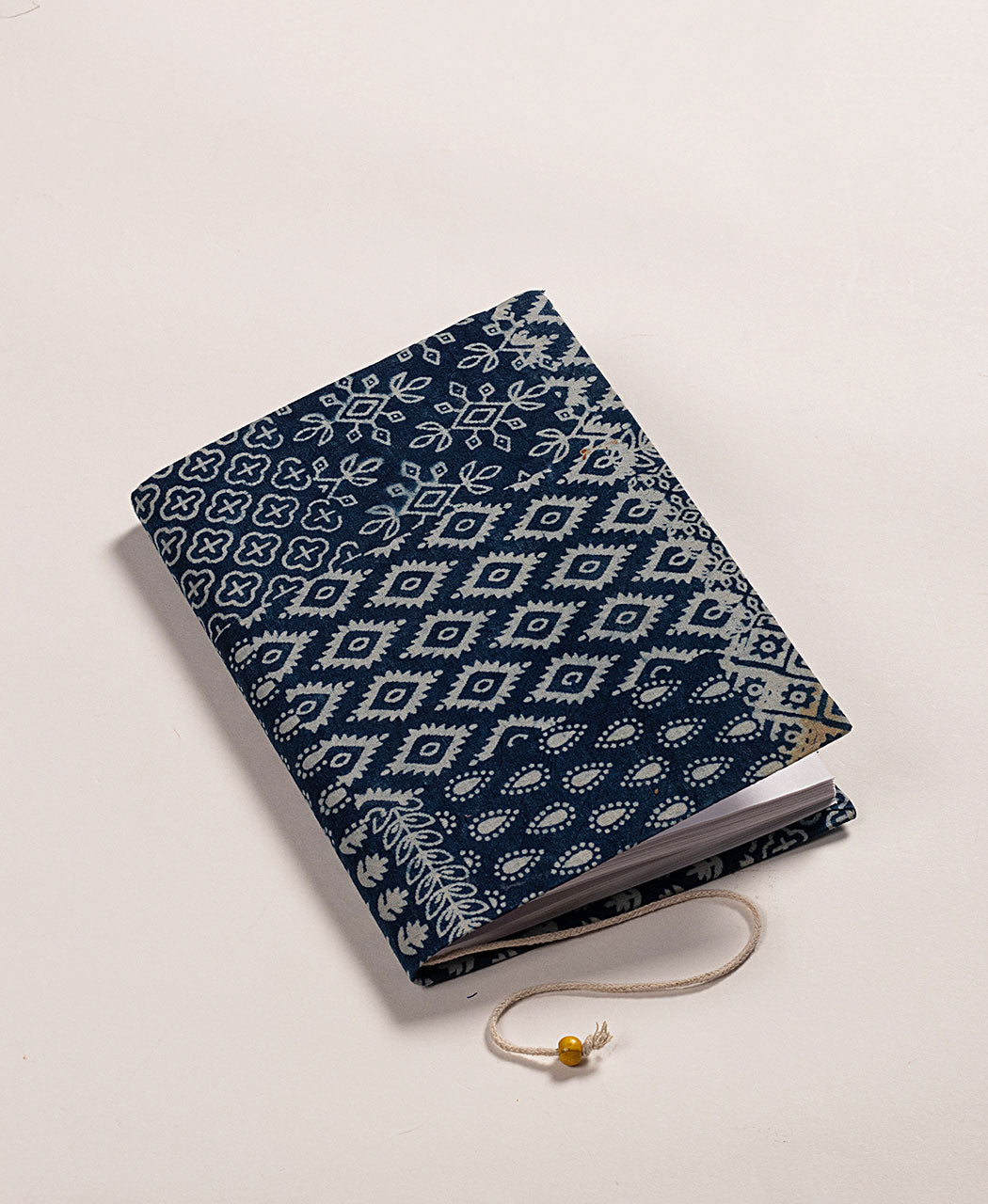 Handmade Indigo Hand Block Cotton Fabric Cover Diary