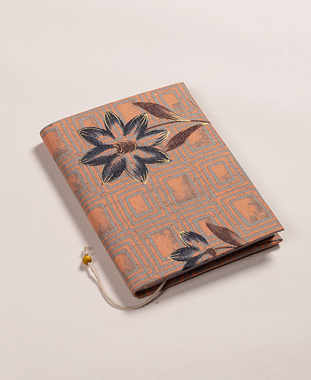 Handmade Screen Print Cotton Fabric Cover Diary