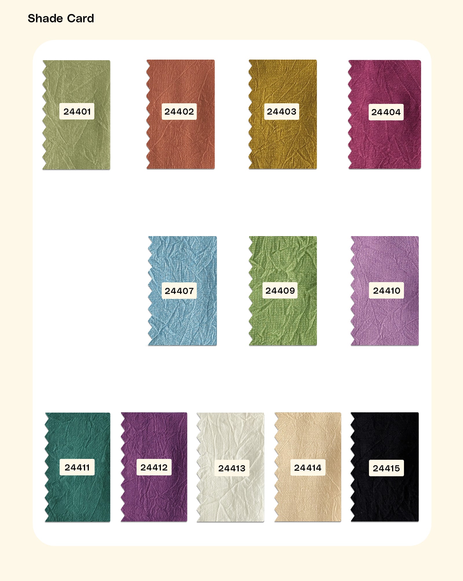 Poly Crushed Mill Dyed Fabric - 9 kg
