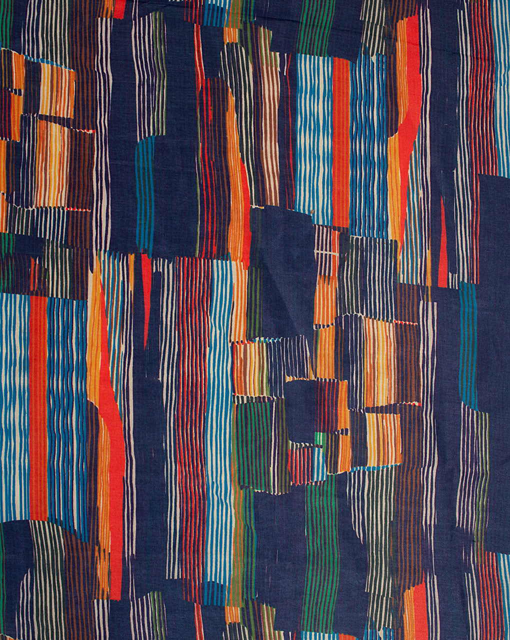 Digital Print Poly Chanderi Fabric