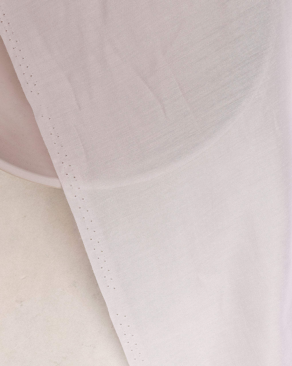 White Plain Poly Viscose Chanderi Fabric