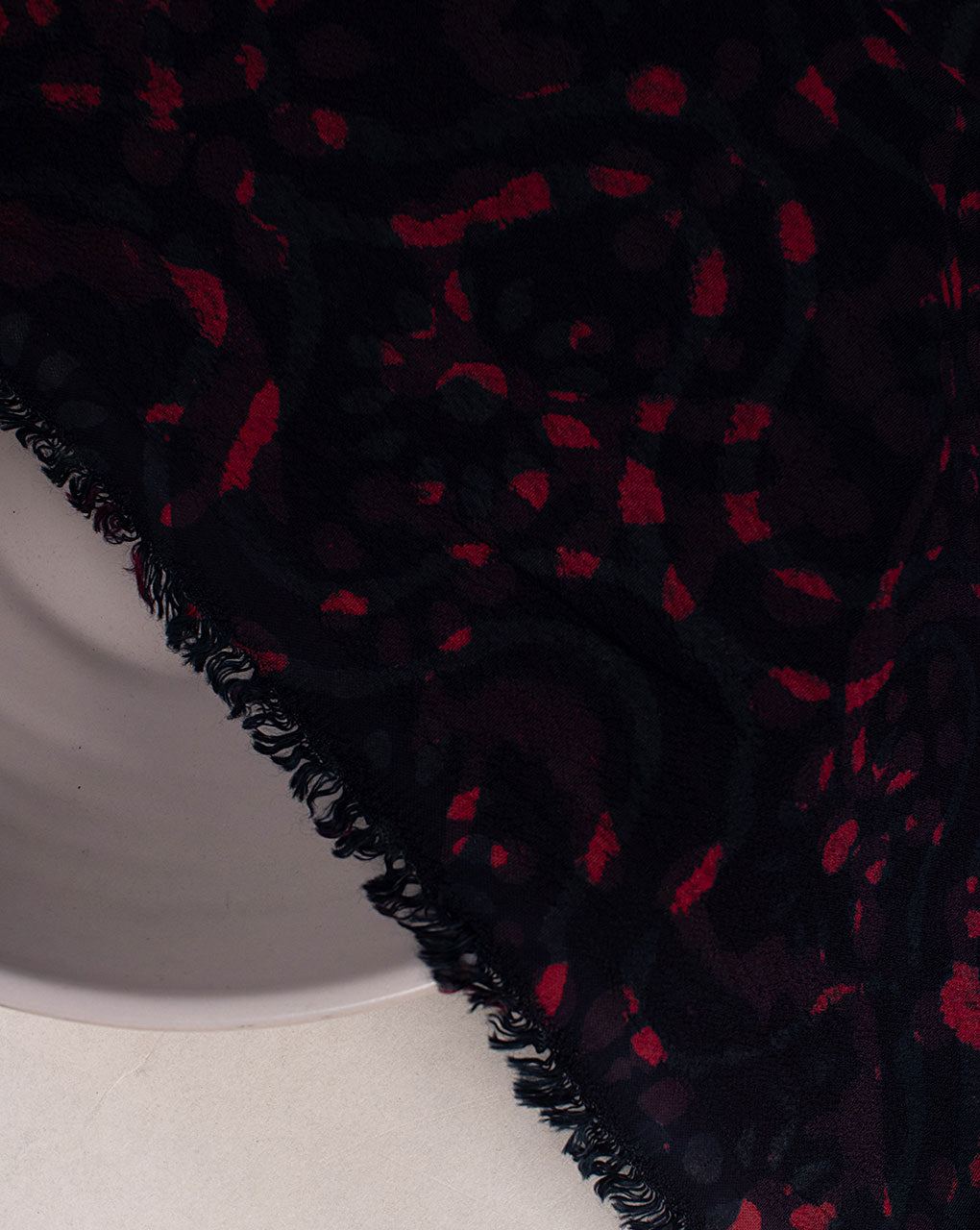 Hand Block Moss Crepe Fabric