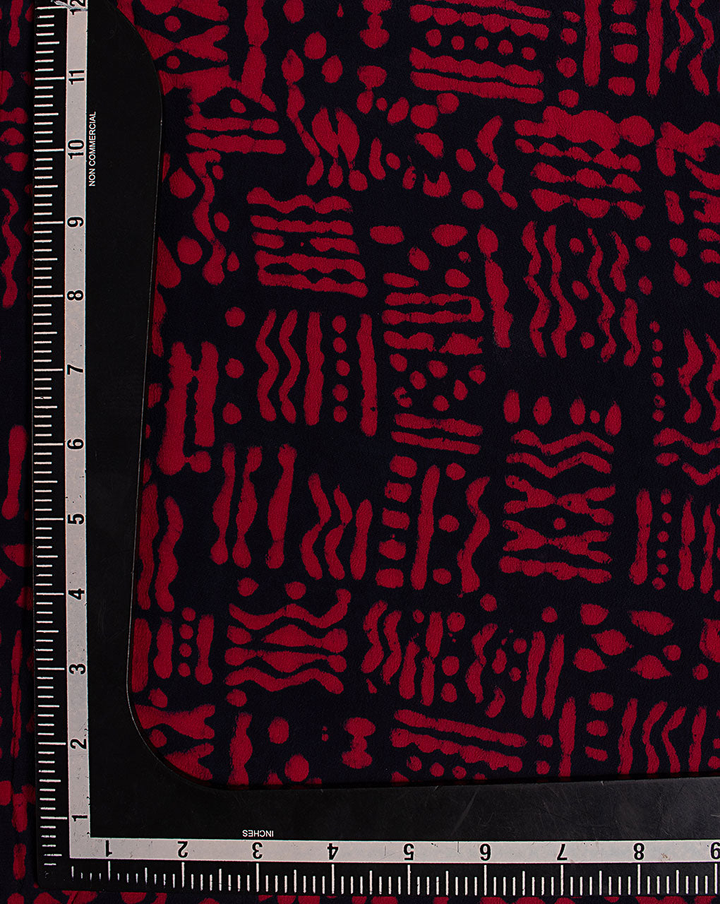 Hand Block Moss Crepe Fabric