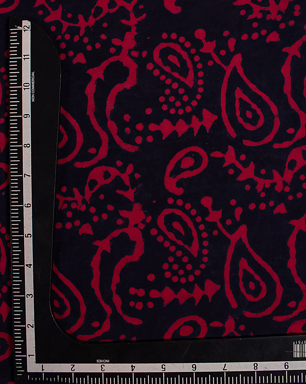 Hand Block Moss Crepe Fabric