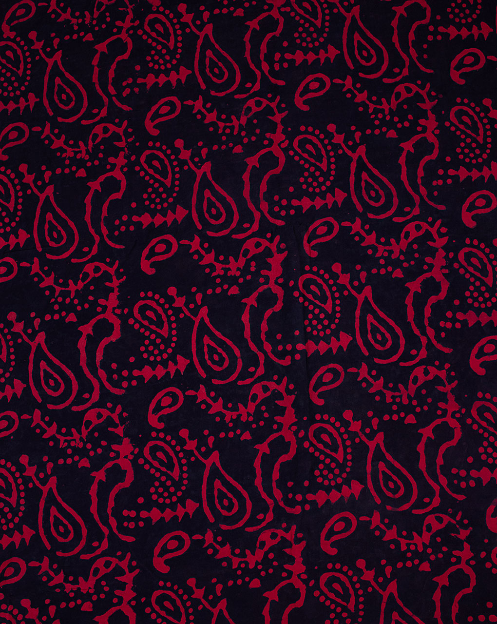 Hand Block Moss Crepe Fabric