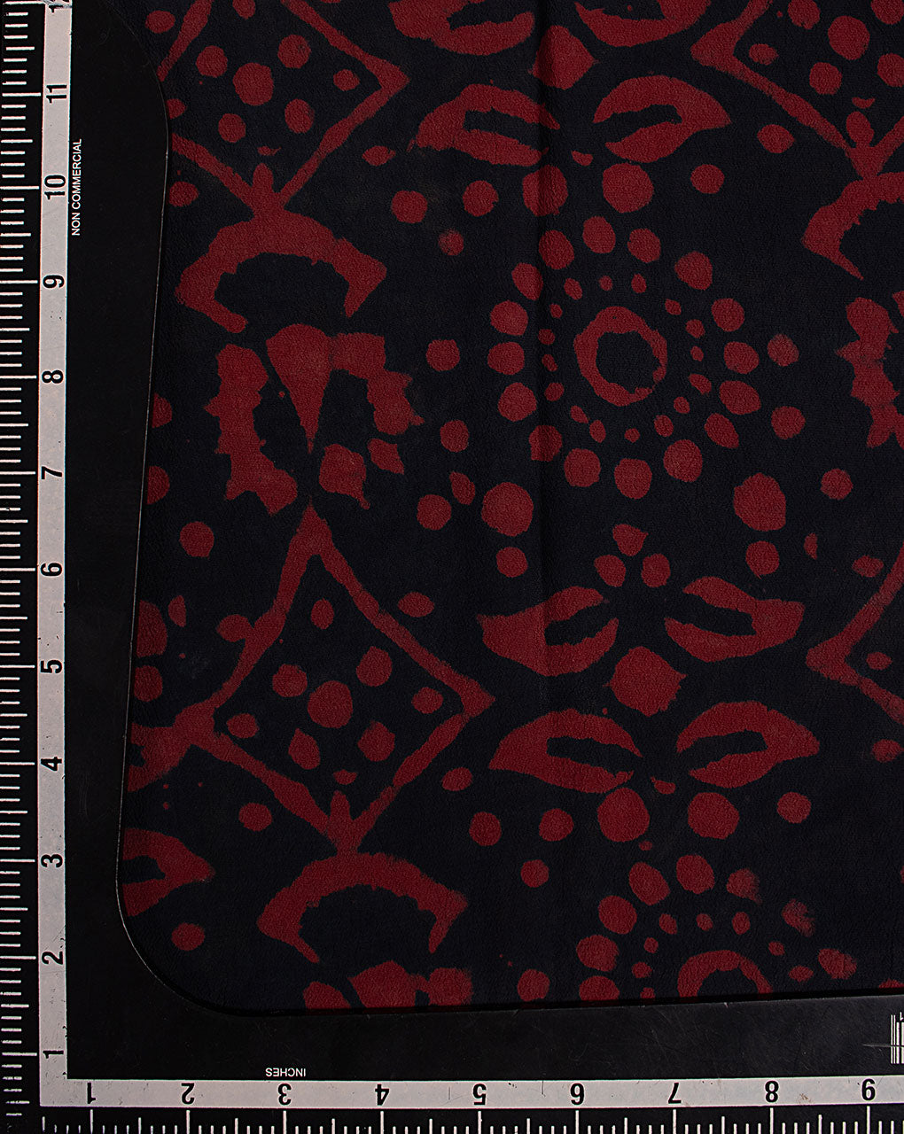 Hand Block Moss Crepe Fabric