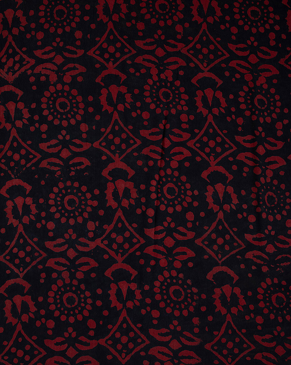Hand Block Moss Crepe Fabric