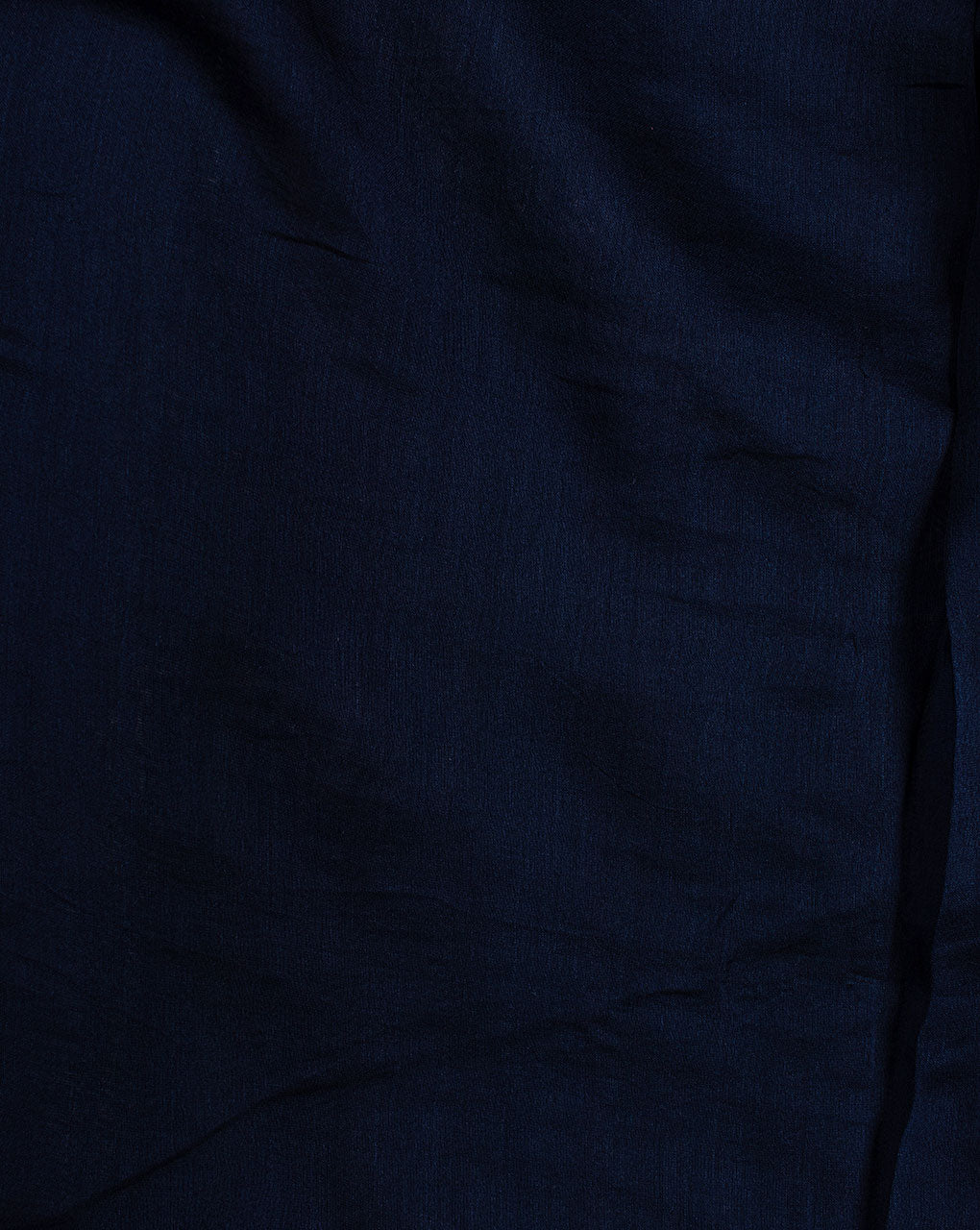 Blue Plain Zari Border Chanderi Fabric