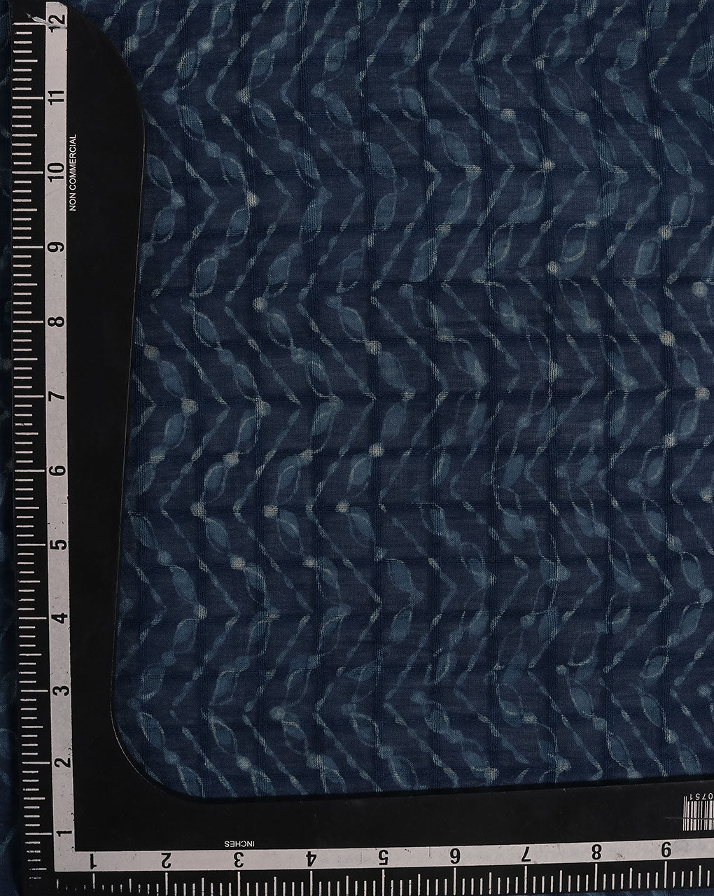 Indigo Akola Hand Block Cotton Fabric ( Width 60 Inch )