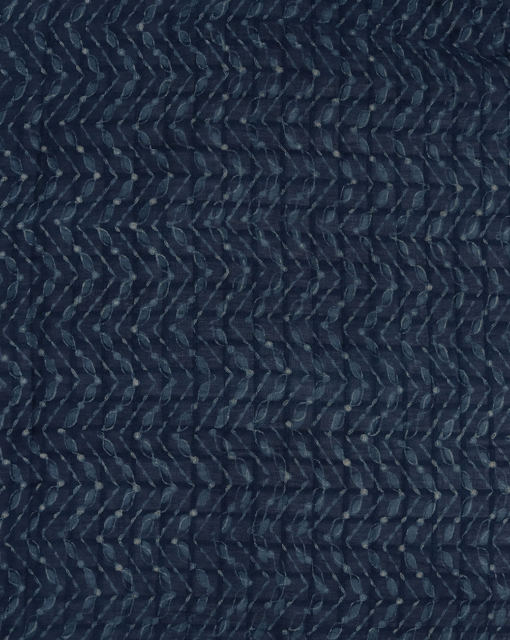 Indigo Akola Hand Block Cotton Fabric ( Width 60 Inch )