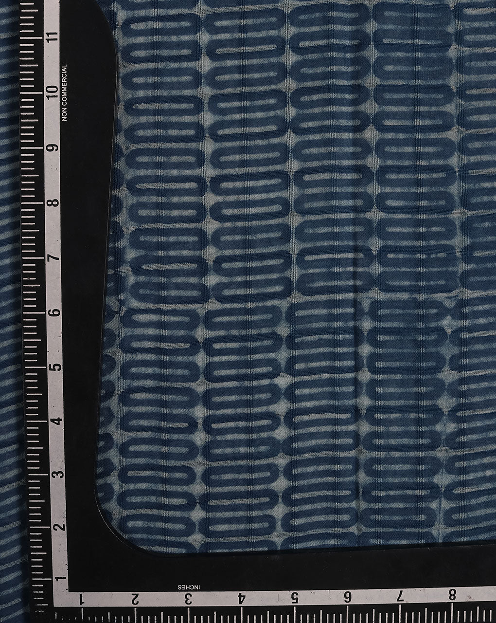 Indigo Akola Hand Block Cotton Fabric ( Width 60 Inch )