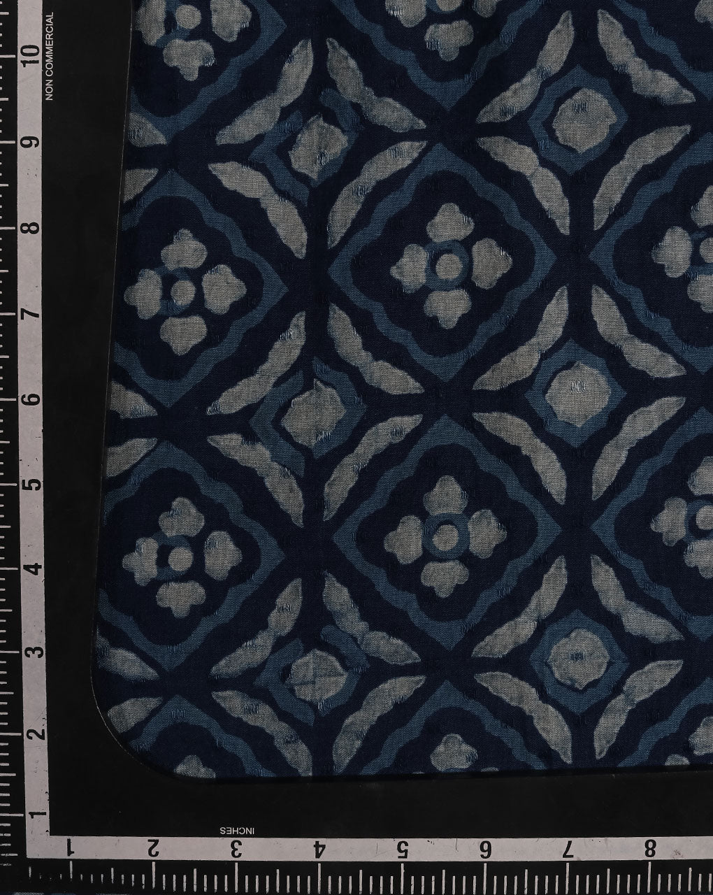 Indigo Akola Hand Block Cotton Fabric