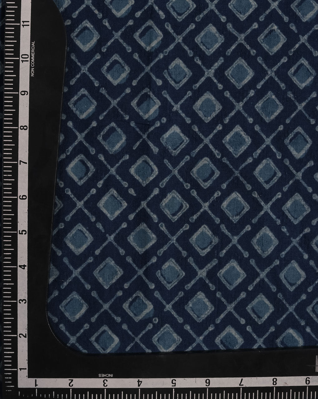 Indigo Akola Hand Block Cotton Fabric