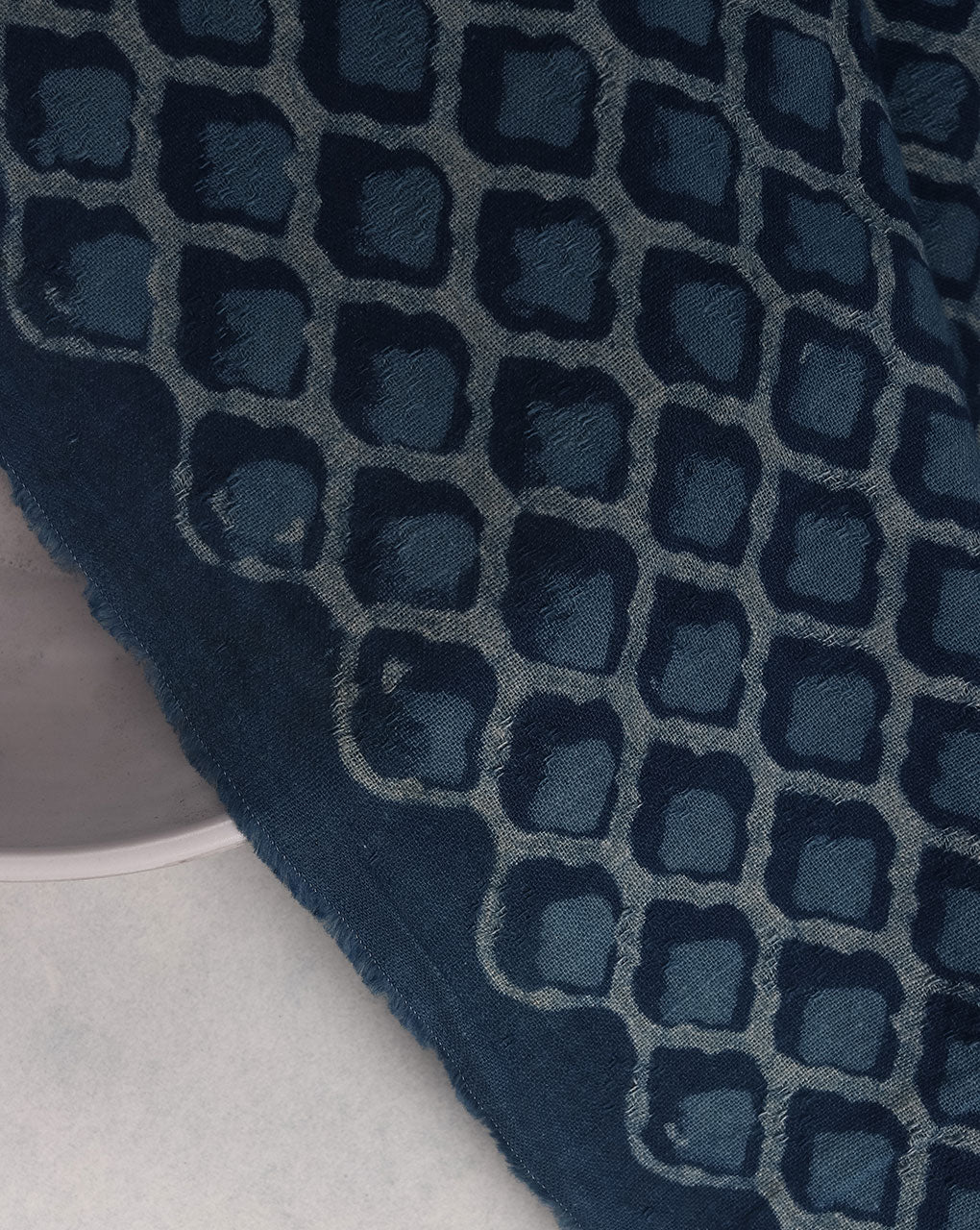 Indigo Akola Hand Block Cotton Fabric