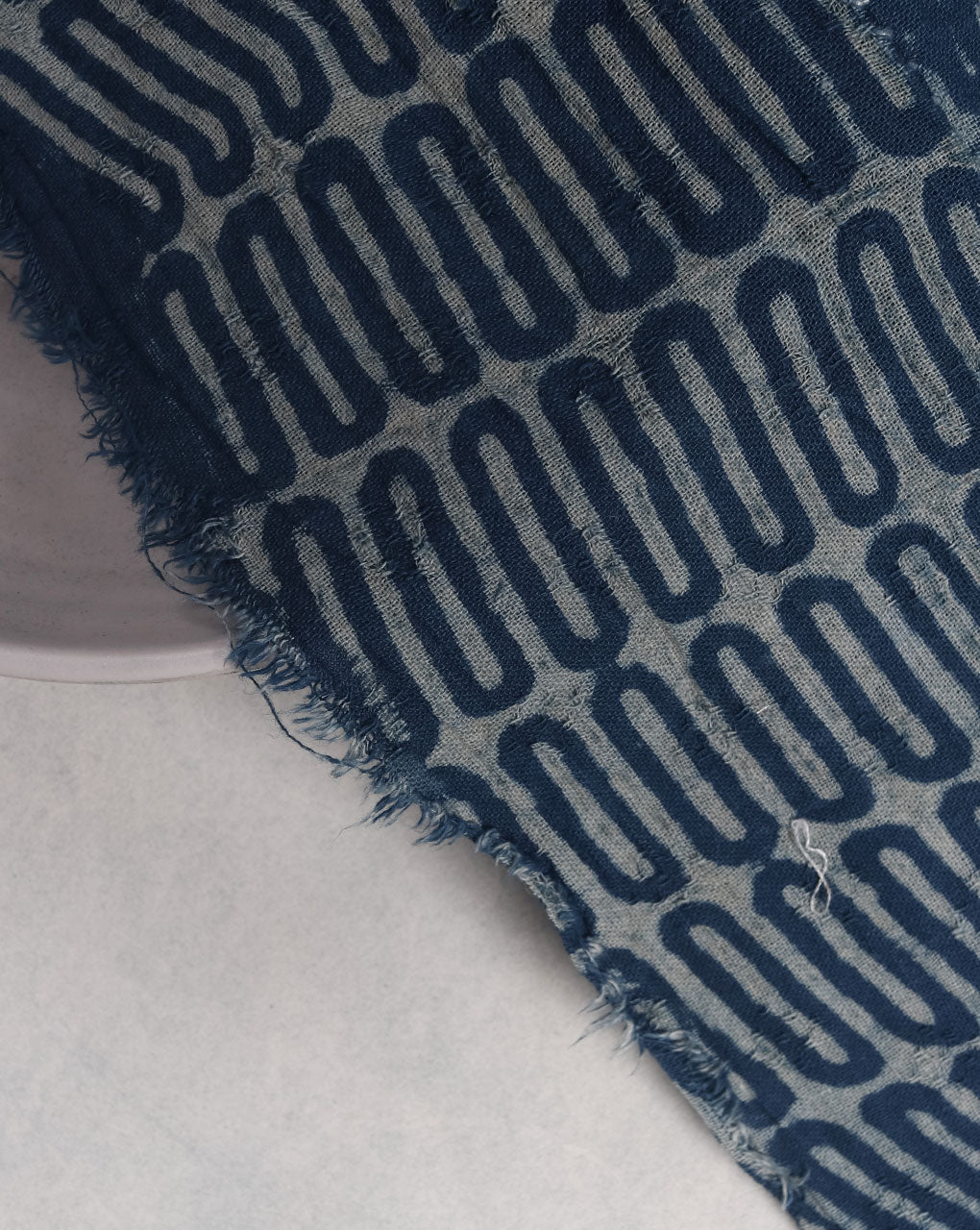 Indigo Akola Hand Block Cotton Fabric