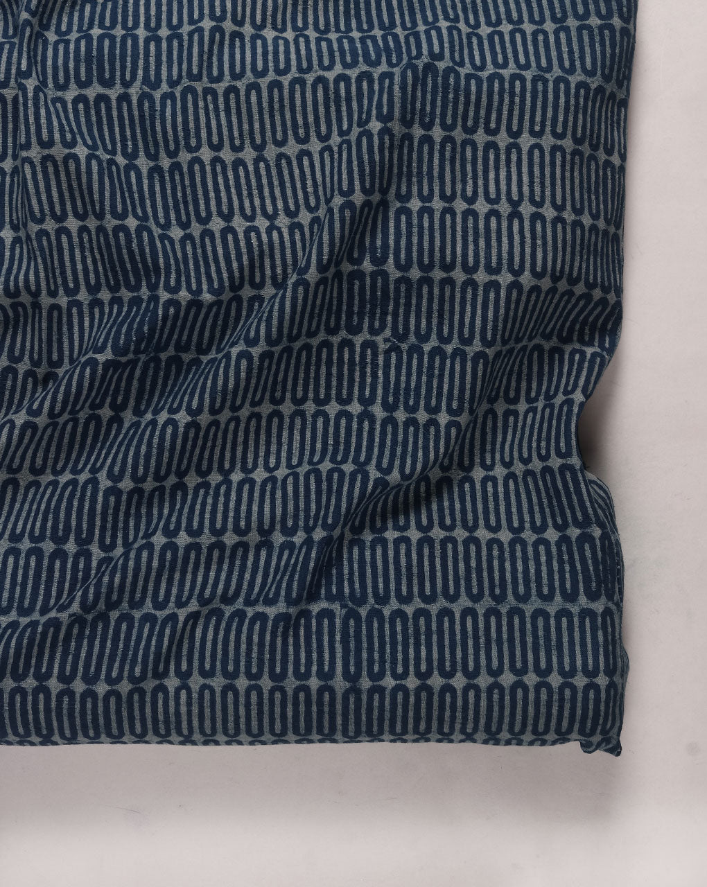 Indigo Akola Hand Block Cotton Fabric
