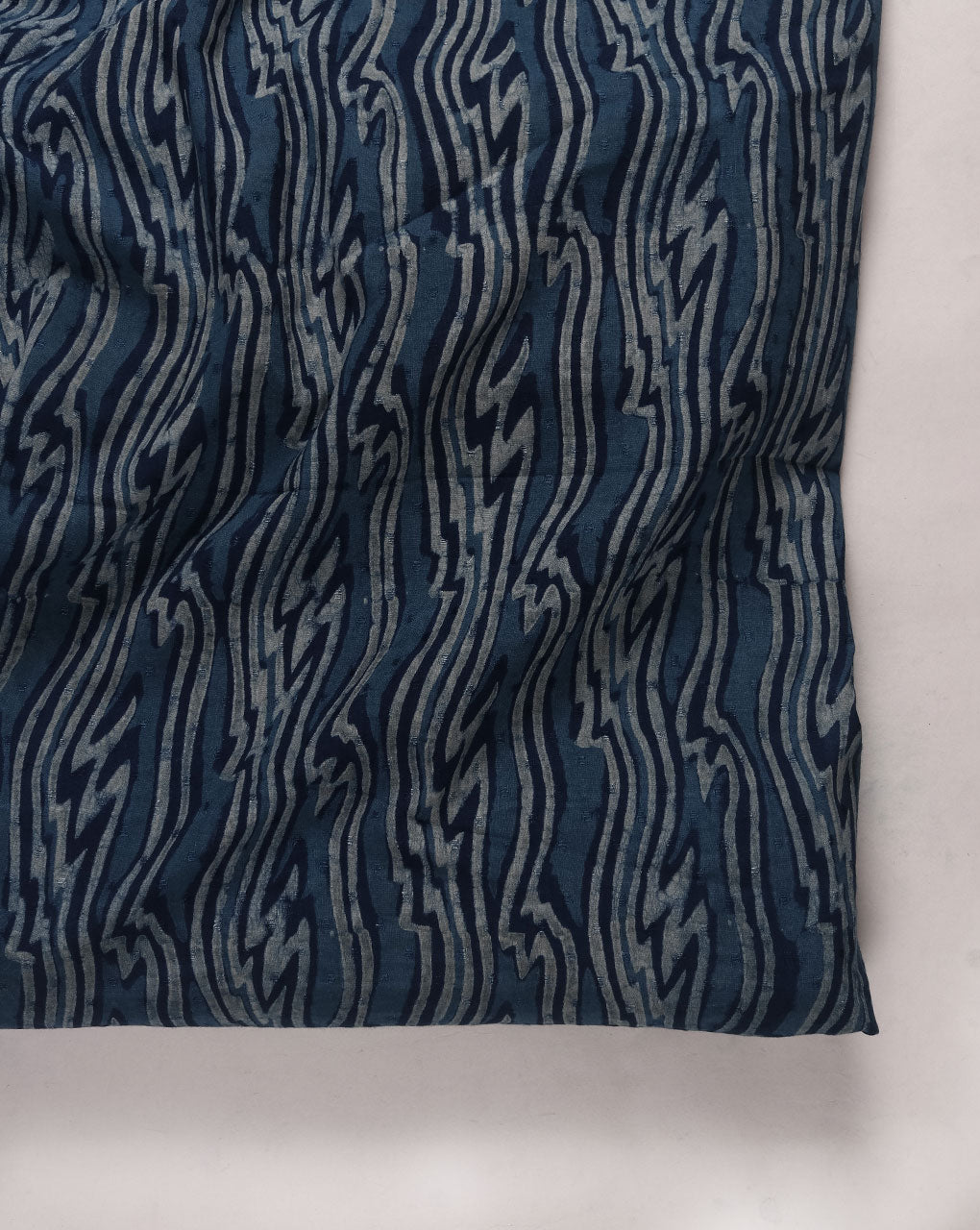 Indigo Akola Hand Block Cotton Fabric