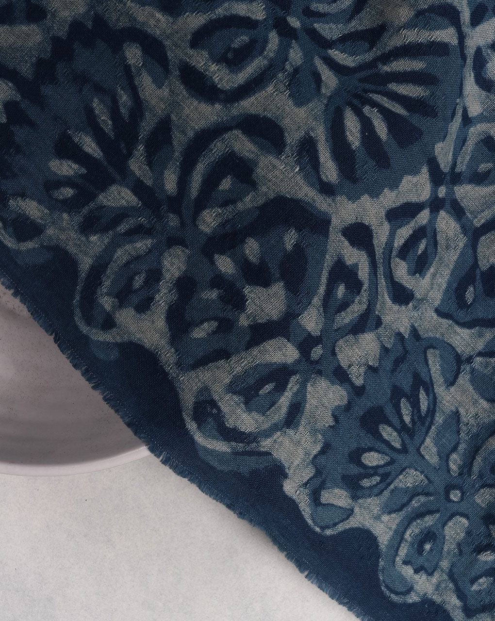 Indigo Akola Hand Block Cotton Fabric