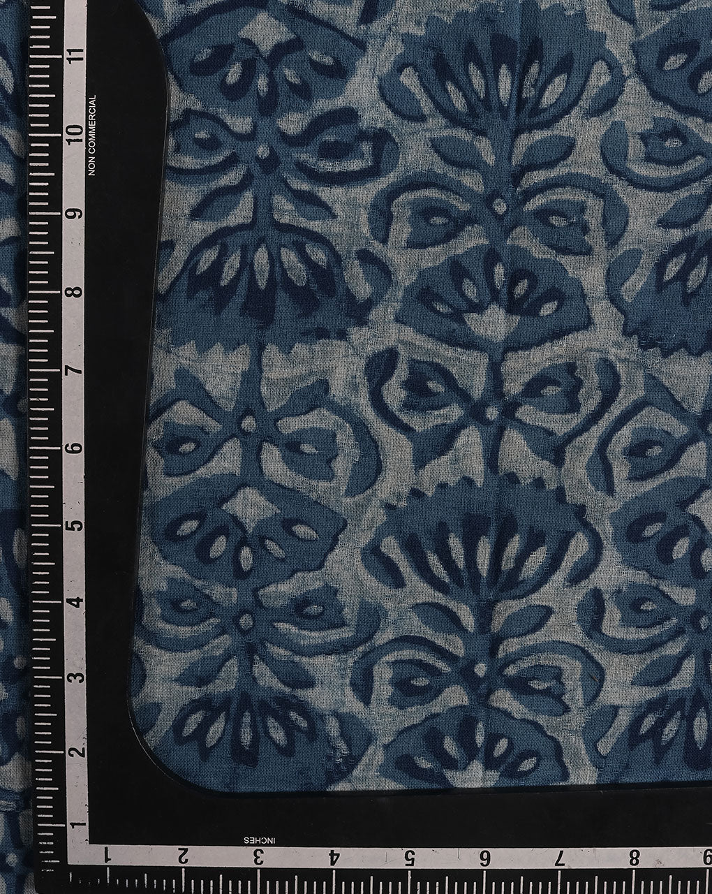 Indigo Akola Hand Block Cotton Fabric