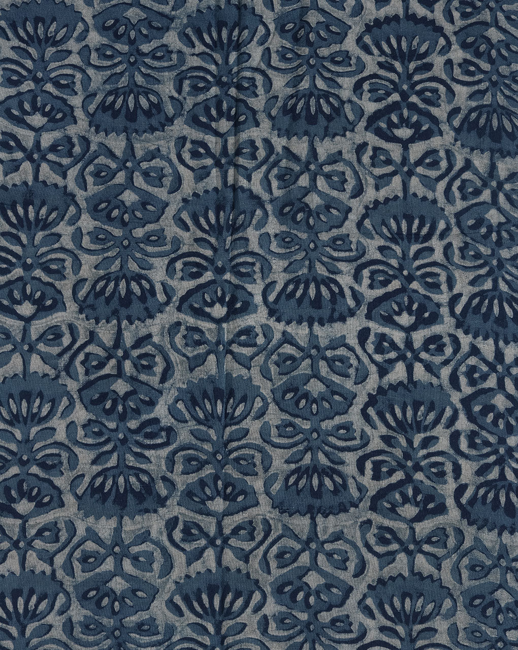 Indigo Akola Hand Block Cotton Fabric