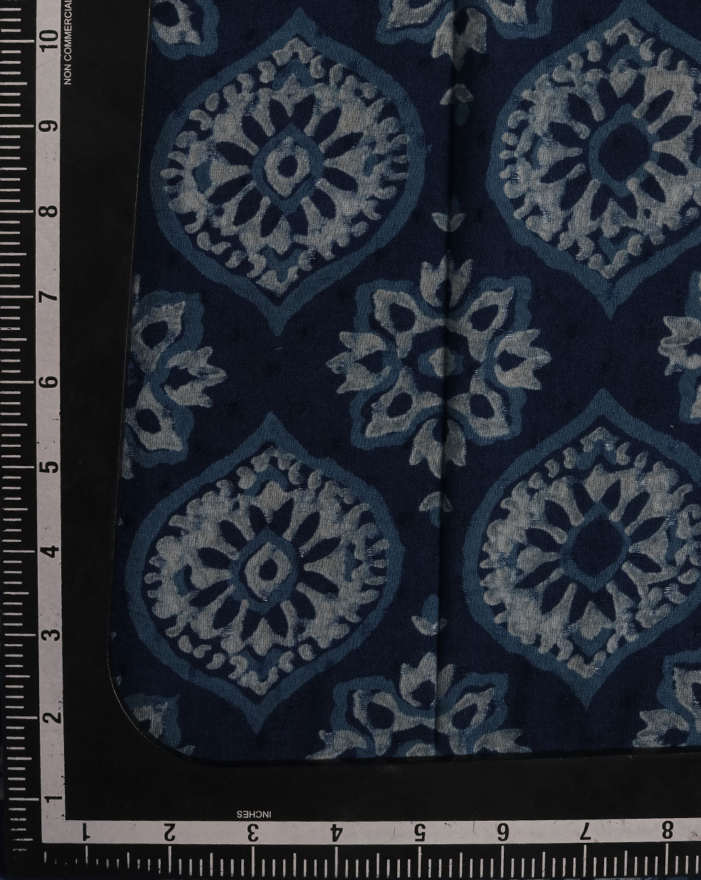 Indigo Akola Hand Block Cotton Fabric