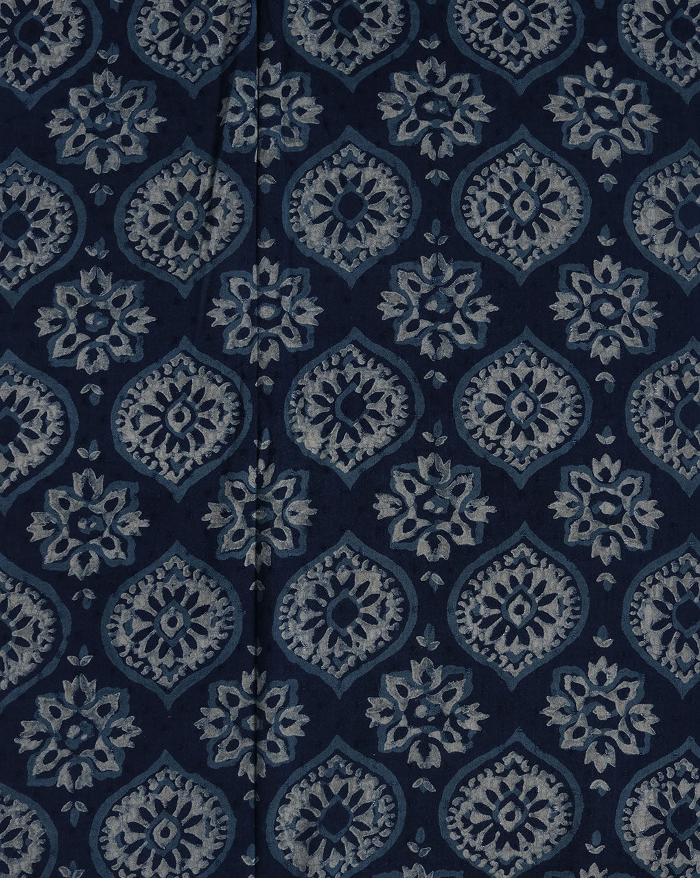 Indigo Akola Hand Block Cotton Fabric
