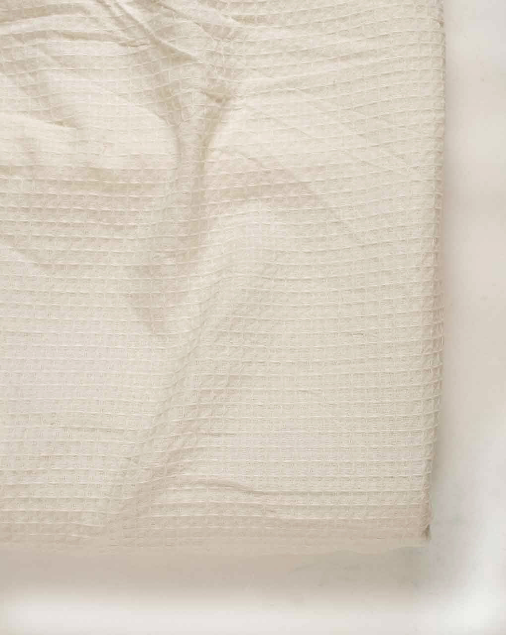 Big Honeycomb Cotton Waffle Fabric 60" ( Swatch 10x12" )