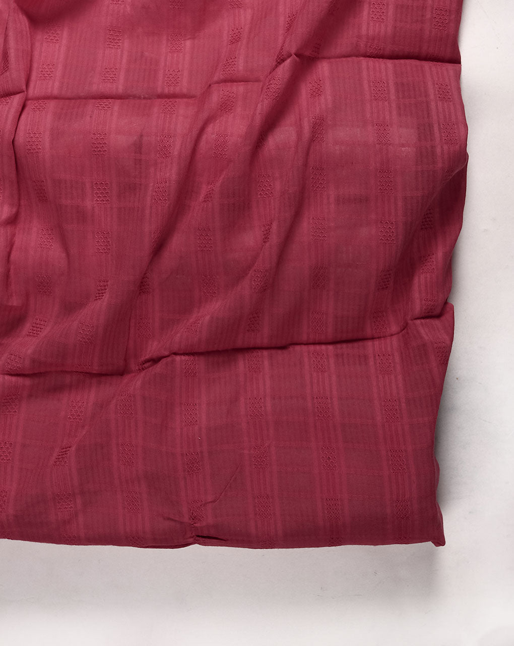 Salmon Dobby Cotton Fabric ( Stock :- 41 Meter )