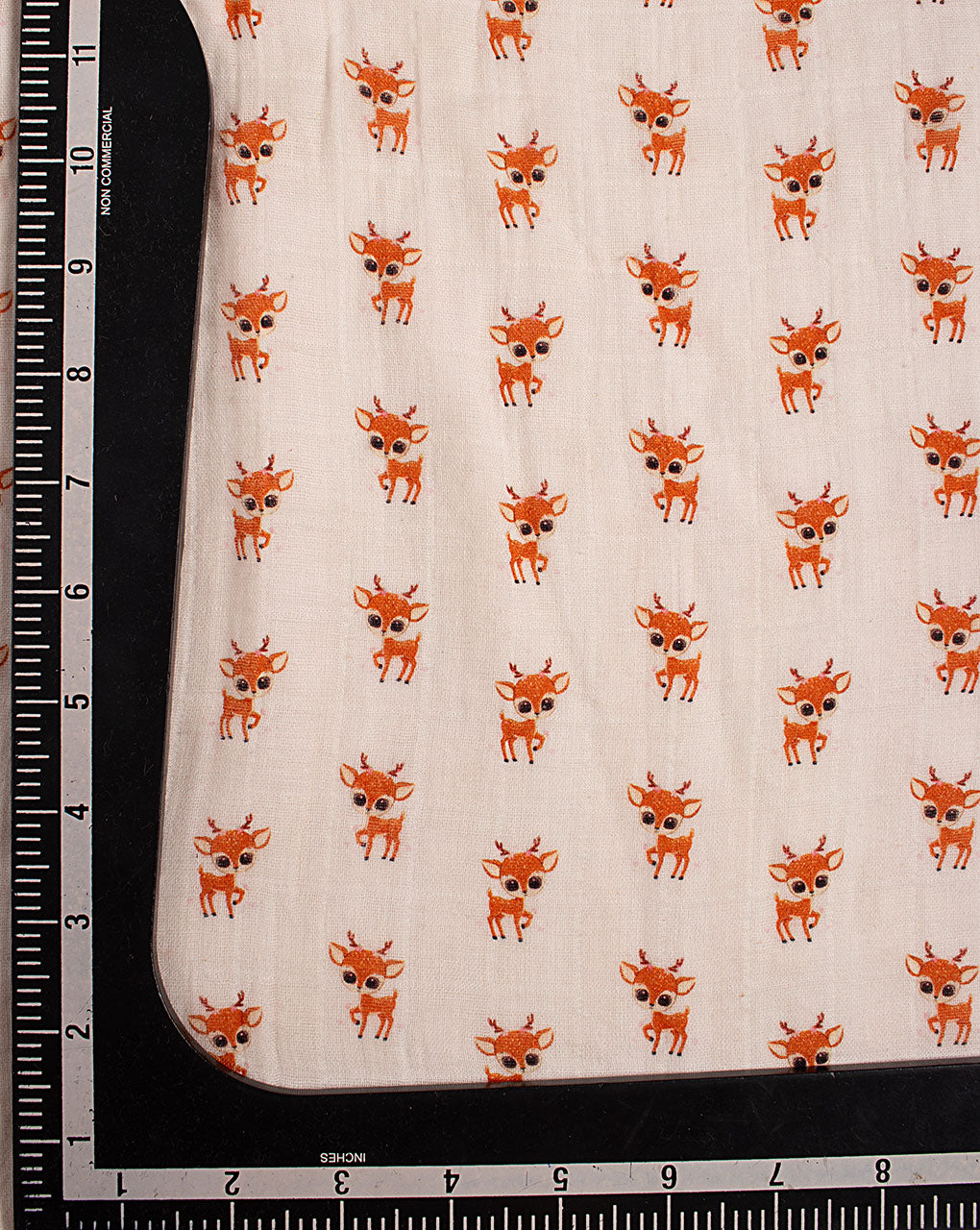 Digital Print Organic Cotton Checks Muslin Fabric ( Width 52 Inch )