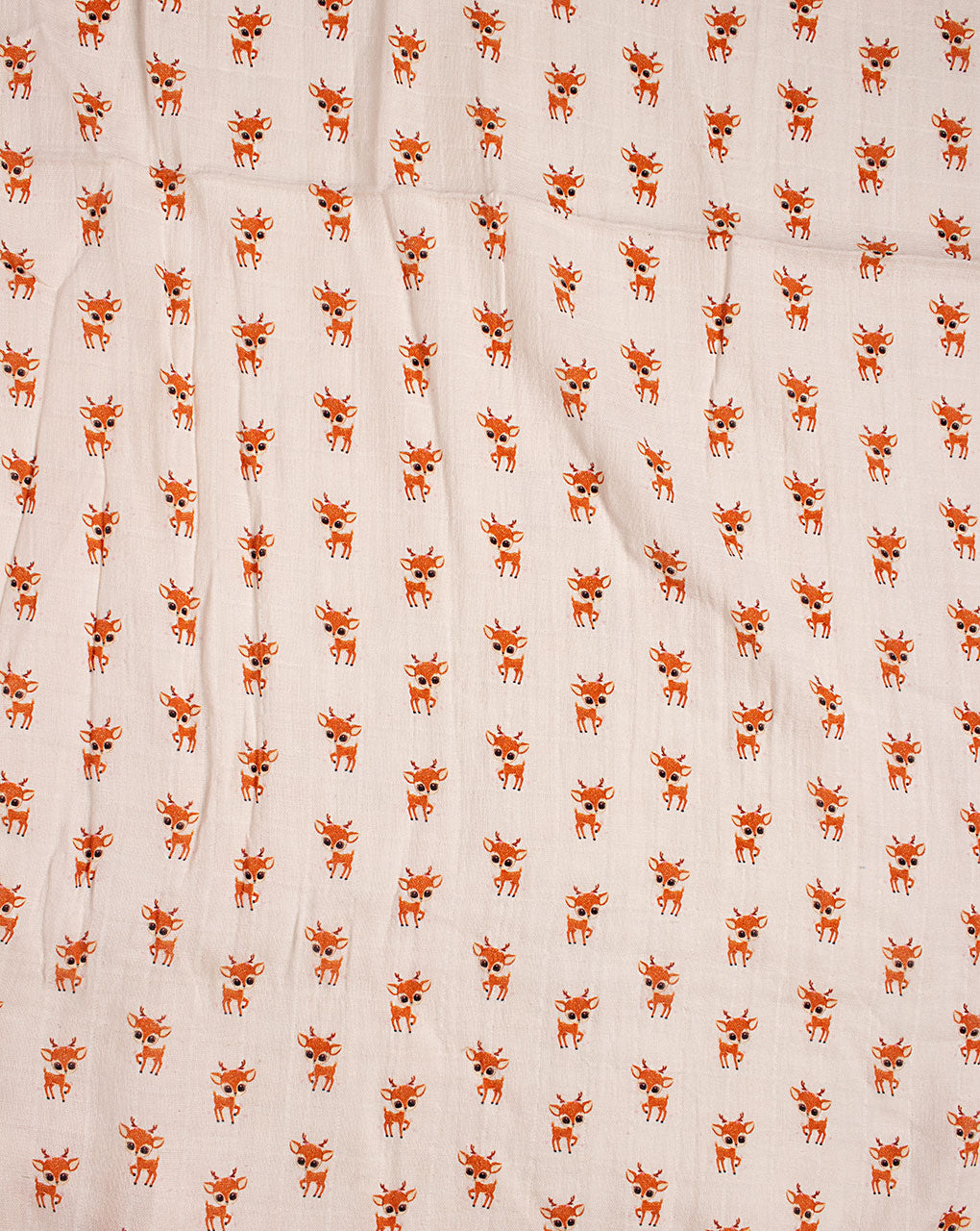 Digital Print Organic Cotton Checks Muslin Fabric ( Width 52 Inch )