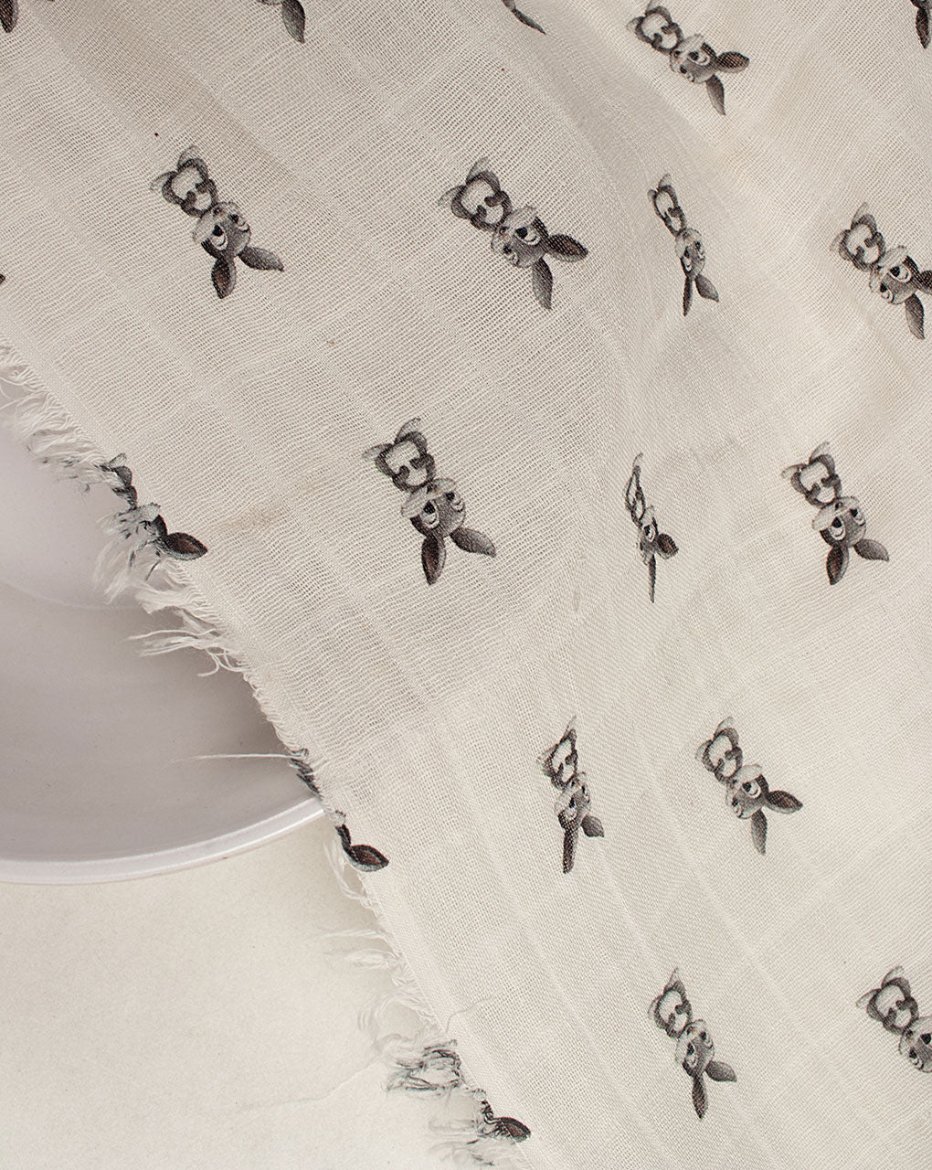 Digital Print Organic Cotton Checks Muslin Fabric ( Width 52 Inch )