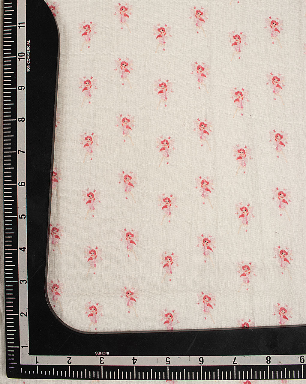 Digital Print Organic Cotton Checks Muslin Fabric ( Width 52 Inch )