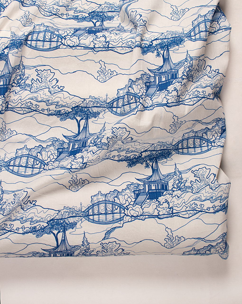 Digital Print Cotton Satin Fabric