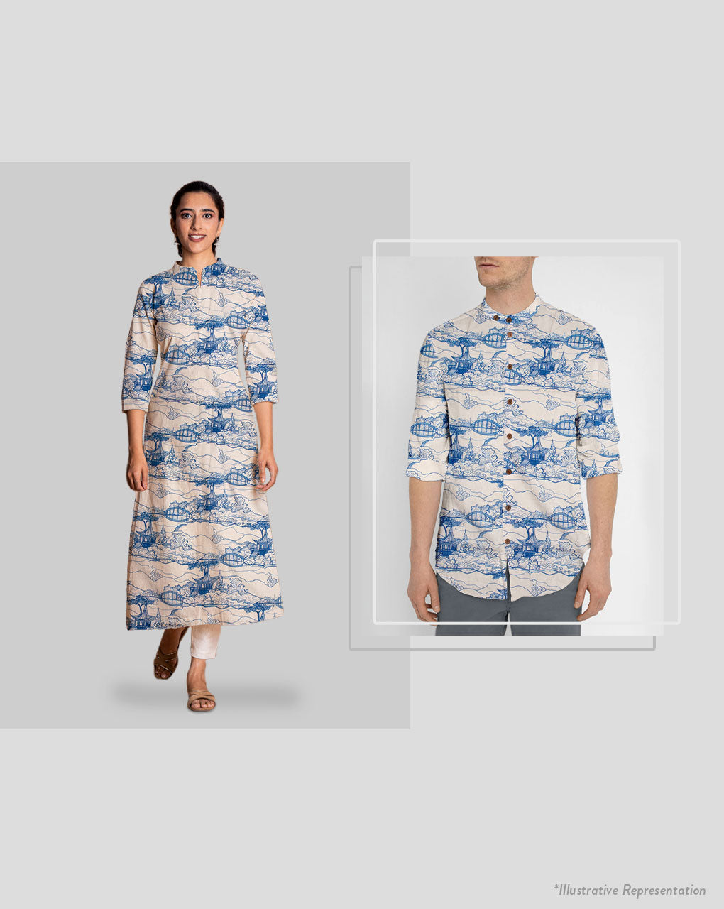 Digital Print Cotton Satin Fabric