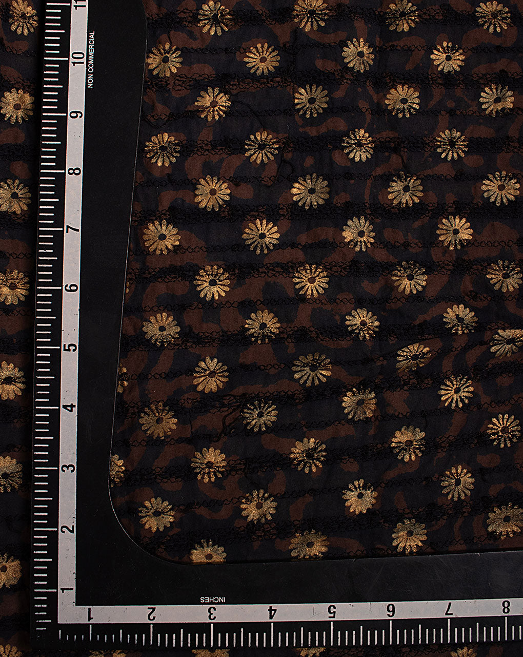Hand Block Embroidered Cotton Fabric