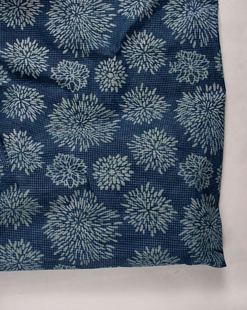Indian Fabric Indigo Blue Cotton Fabric Hand Block Printed Cotton