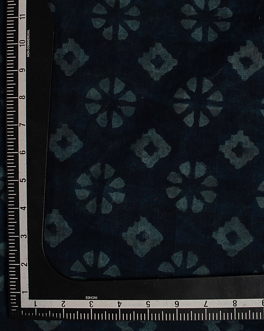 Indigo Hand Block Twill Cotton Fabric ( Width 60 Inch )