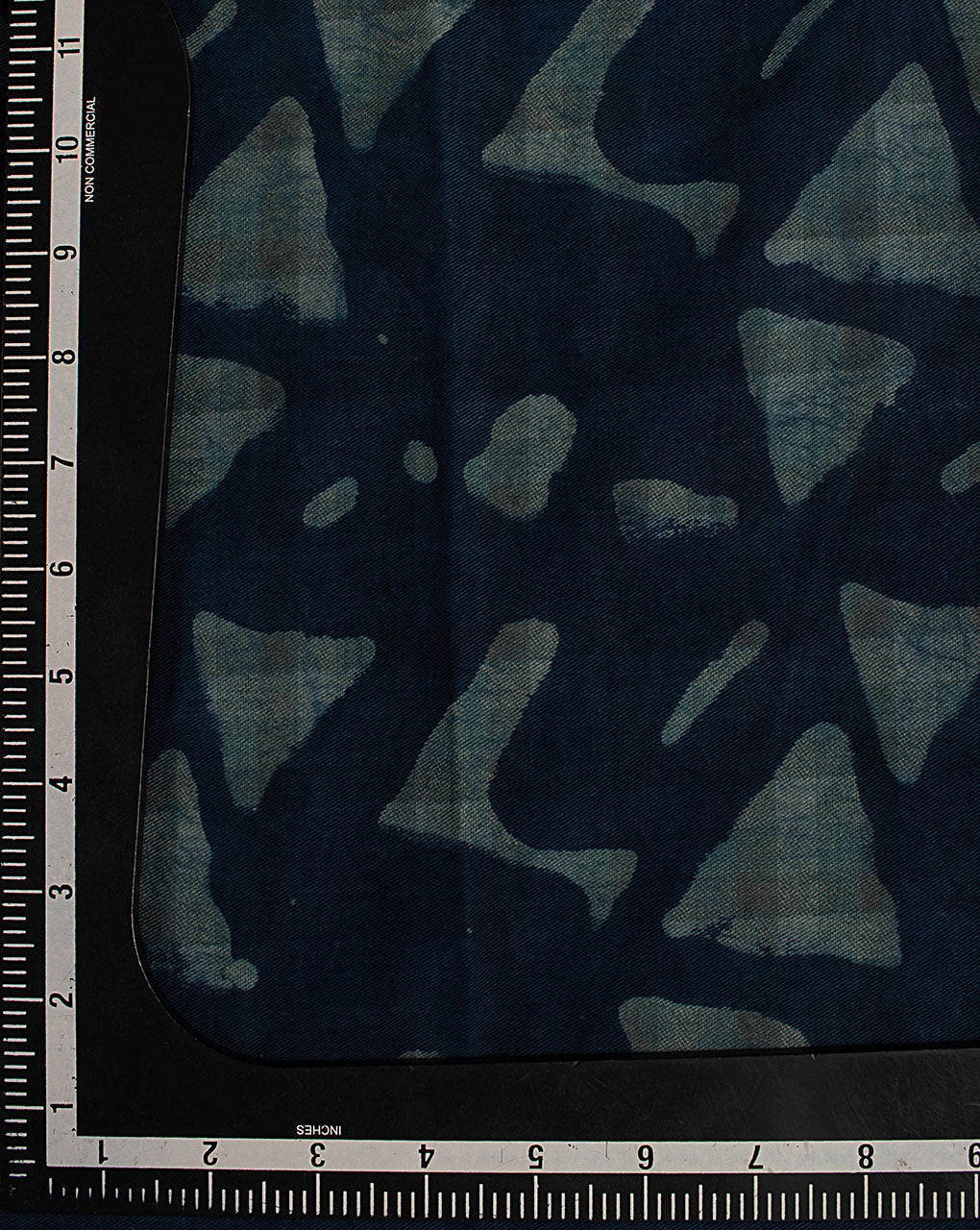 Indigo Hand Block Twill Cotton Fabric ( Width 60 Inch )
