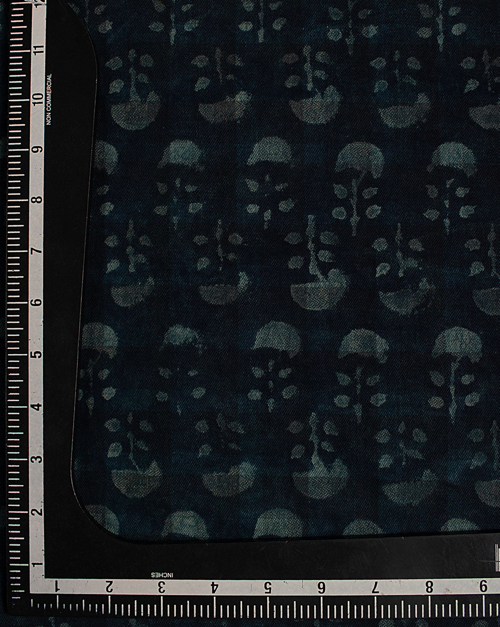 Indigo Hand Block Twill Cotton Fabric ( Width 60 Inch )