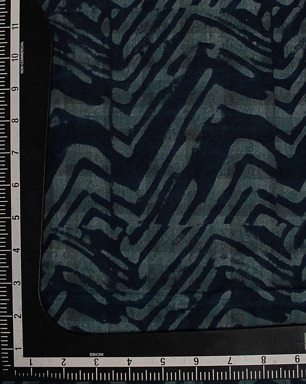 Indigo Hand Block Twill Cotton Fabric ( Width 60 Inch )