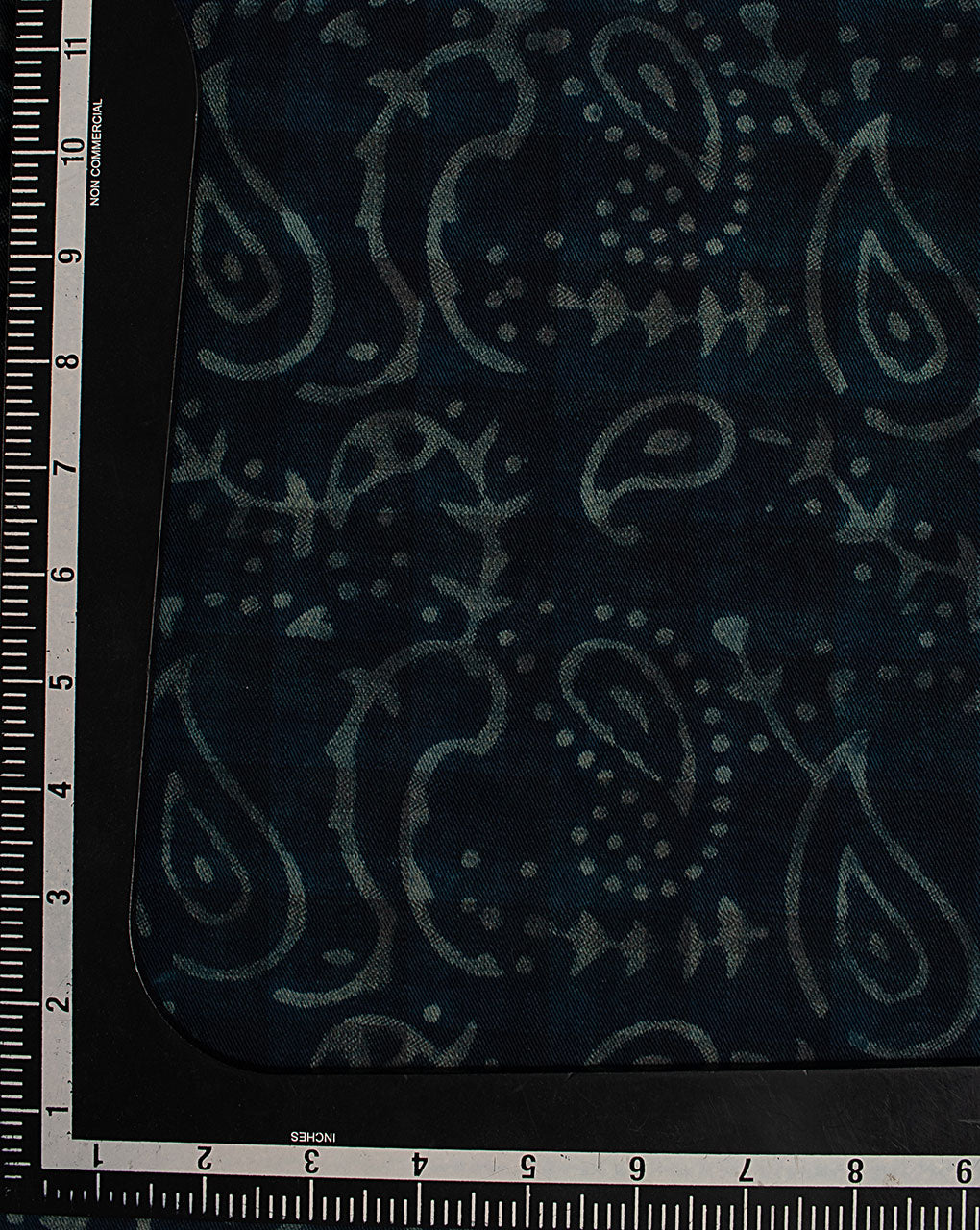 Indigo Hand Block Twill Cotton Fabric ( Width 60 Inch )