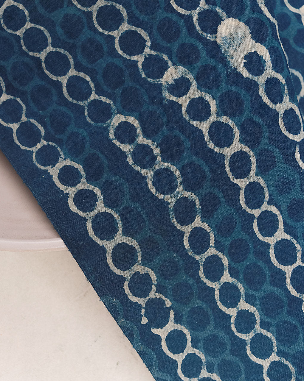 Indigo Hand Block Cotton Fabric