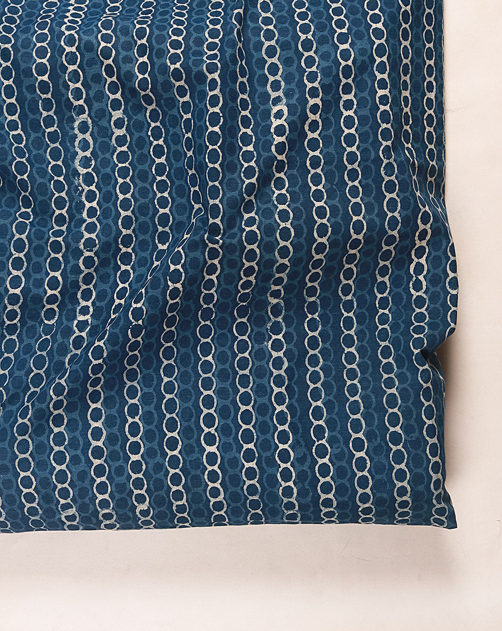 Indigo Hand Block Cotton Fabric