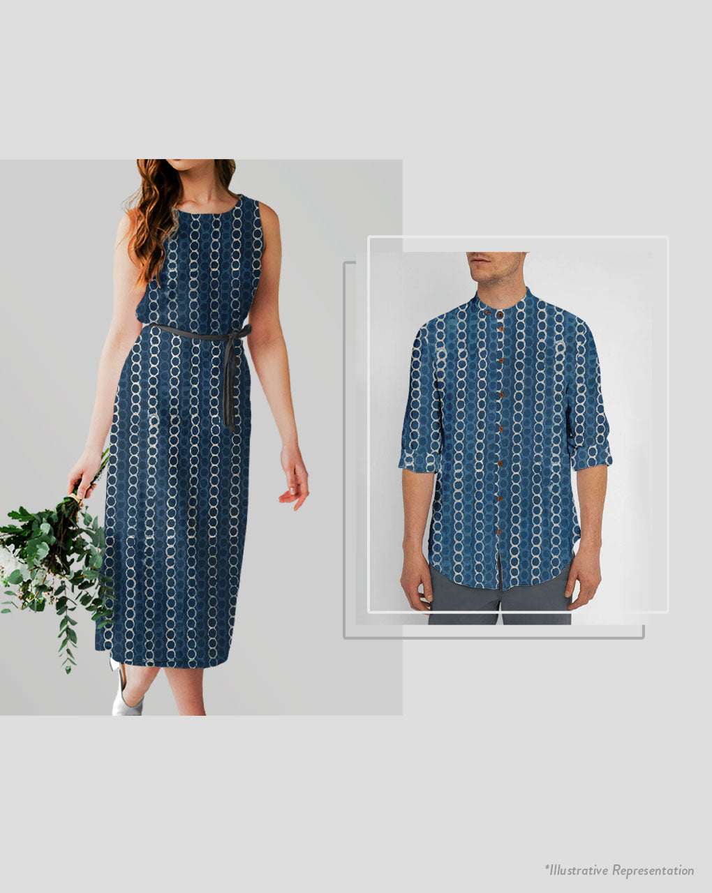 Indigo Hand Block Cotton Fabric