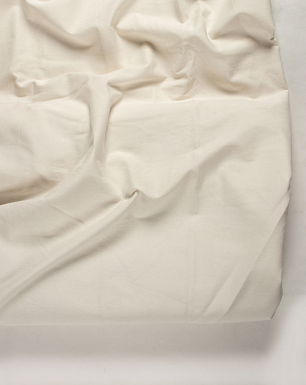 Off-White Plain Twill Cotton Fabric ( Widht 58 Inch )