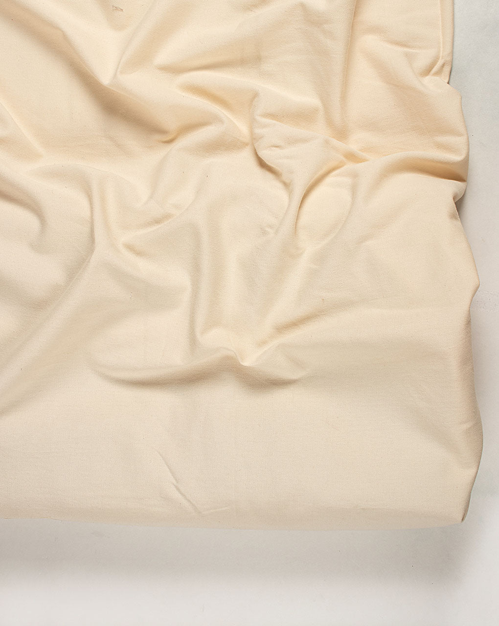 Off-White Plain Twill Cotton Fabric