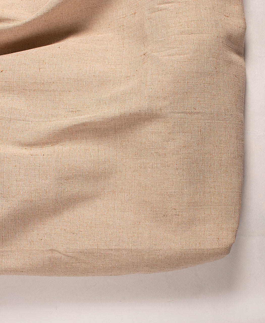 Beige Plain Cotton Jute Fabric For Home Furnishing Width 52 Inch