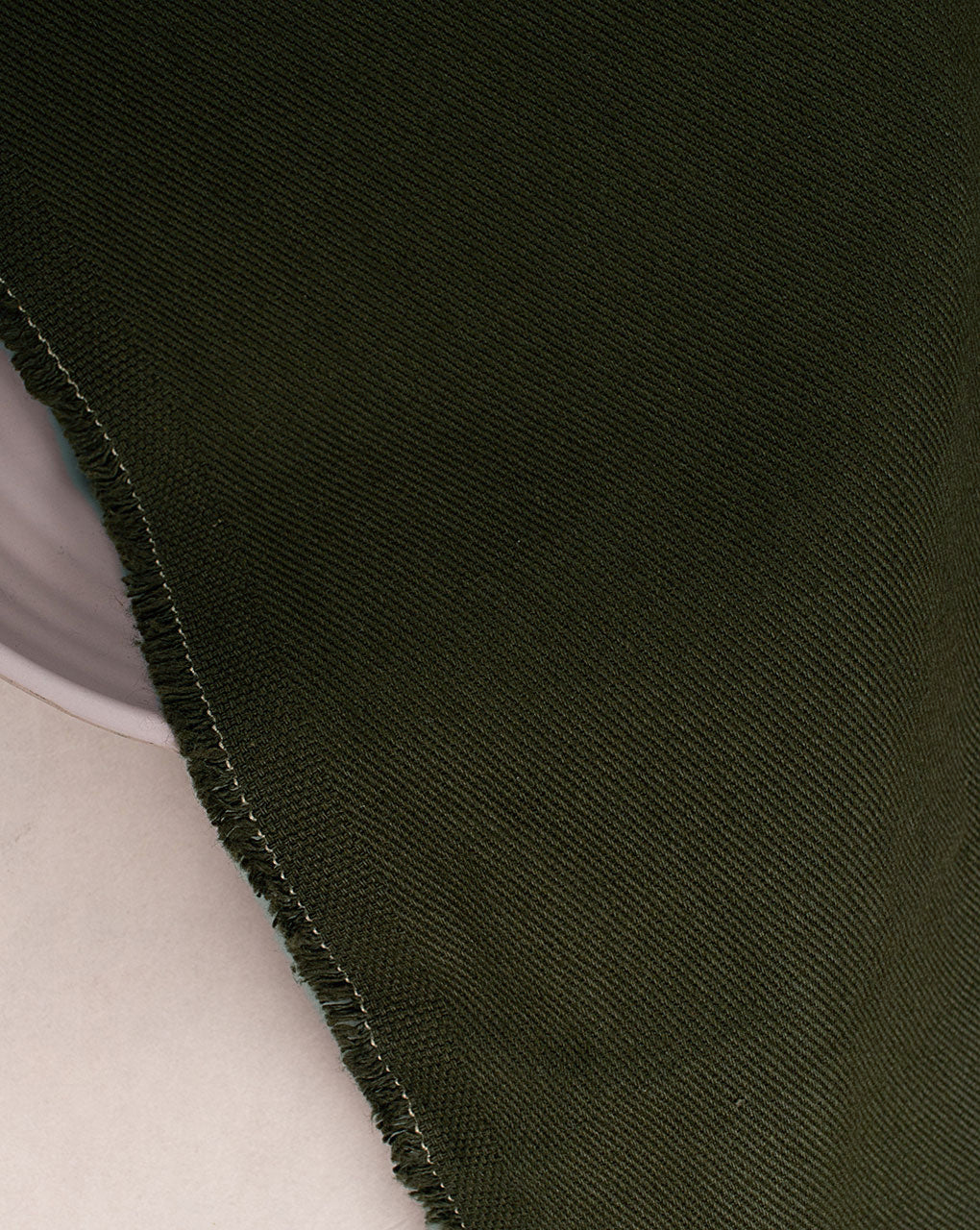 Green Plain Twill Cotton Fabric