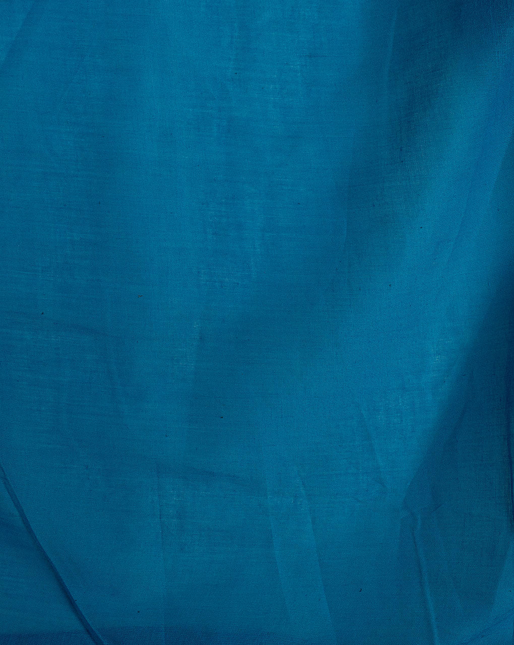 Turquoise Plain Voile Cotton Fabric