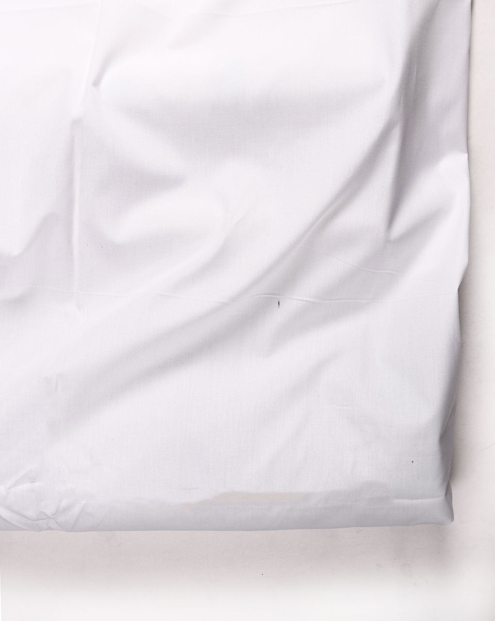 White 40s Cotton Poplin Lafer Finish Mill Dyed Fabric 58"